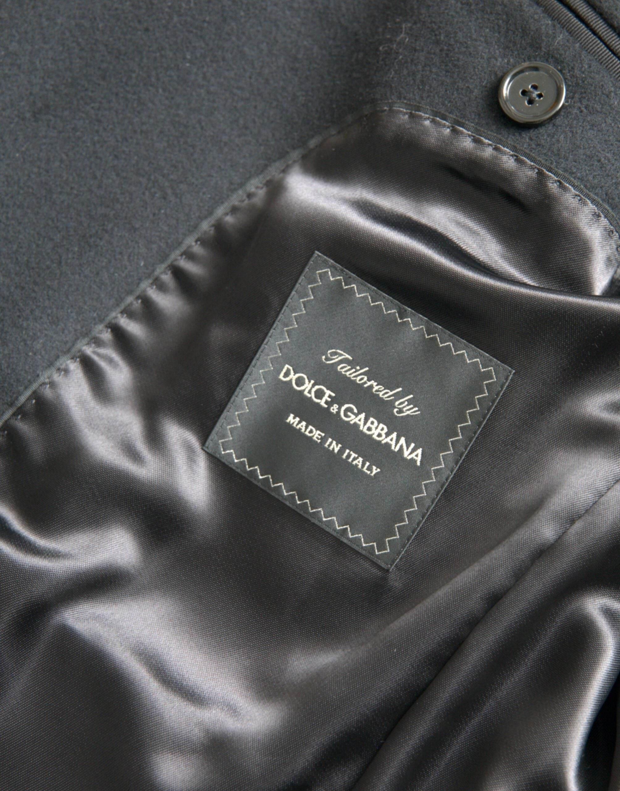 Dolce & Gabbana Black Single Breasted Trench Coat Jacket - Hilstor