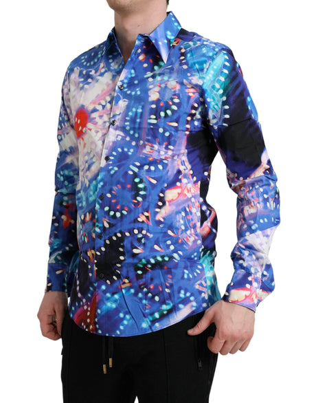 Dolce & Gabbana Multicolor Luminarie Slim MARTINI Shirt - Hilstor