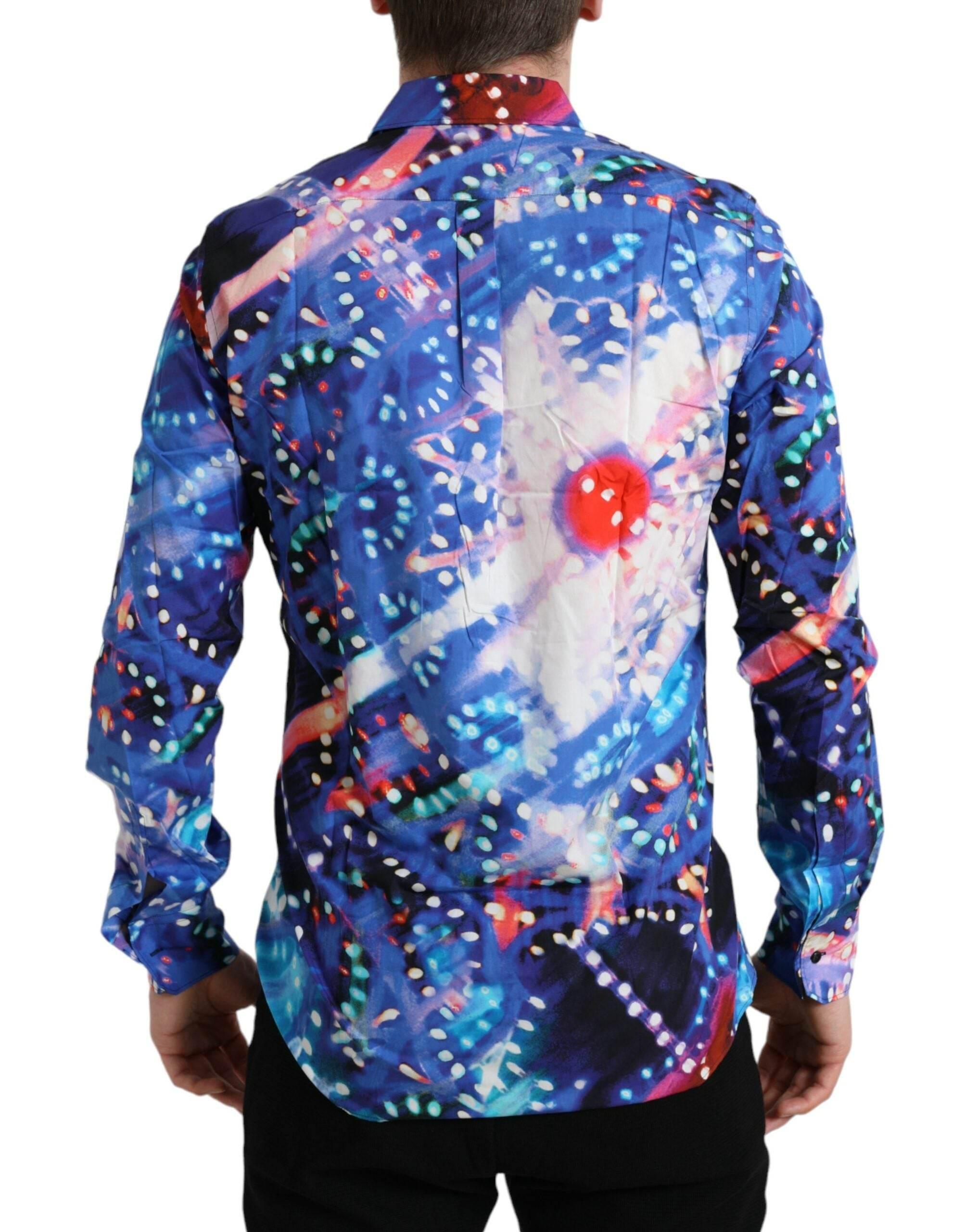 Dolce & Gabbana Multicolor Luminarie Slim MARTINI Shirt - Hilstor