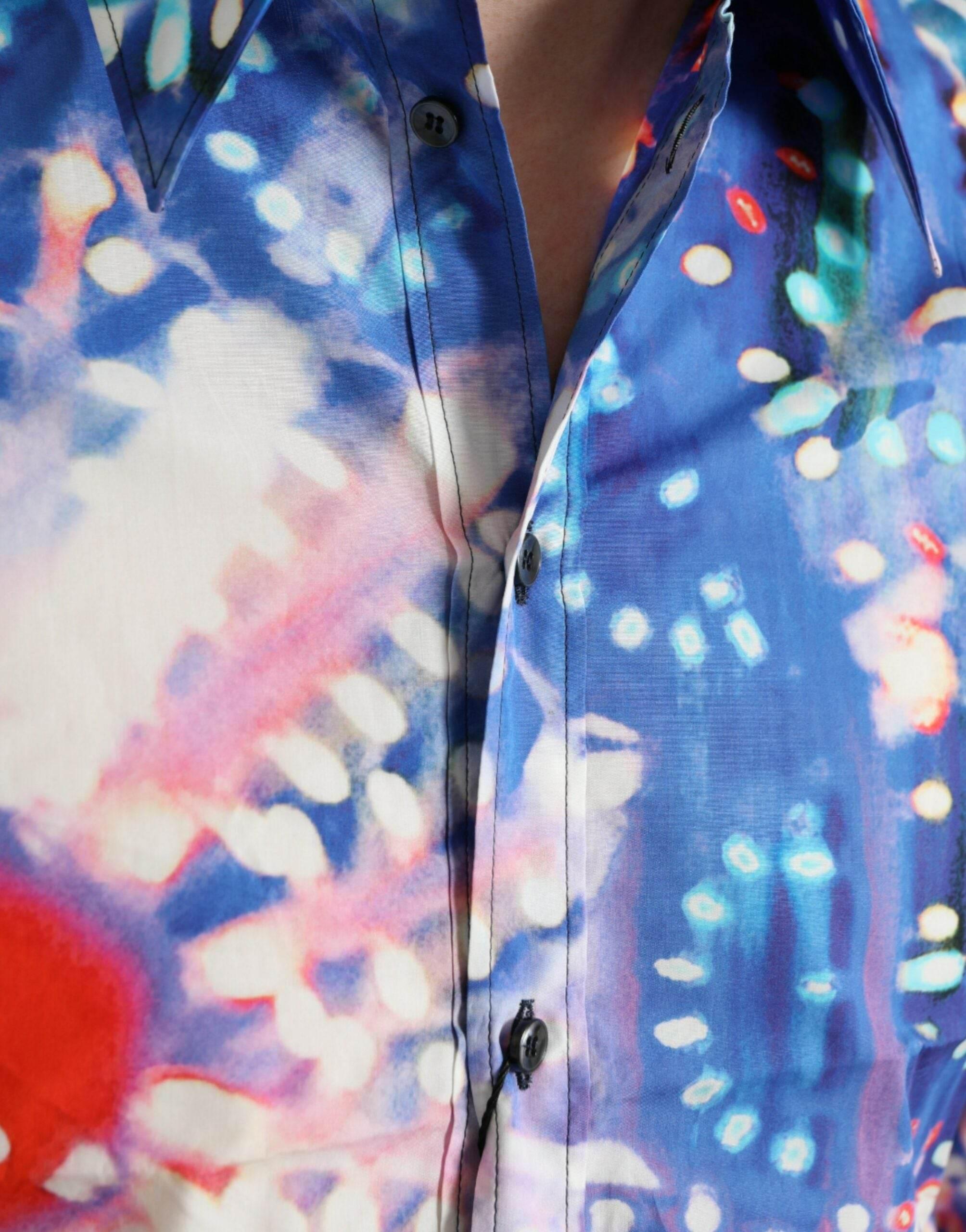 Dolce & Gabbana Multicolor Luminarie Slim MARTINI Shirt - Hilstor