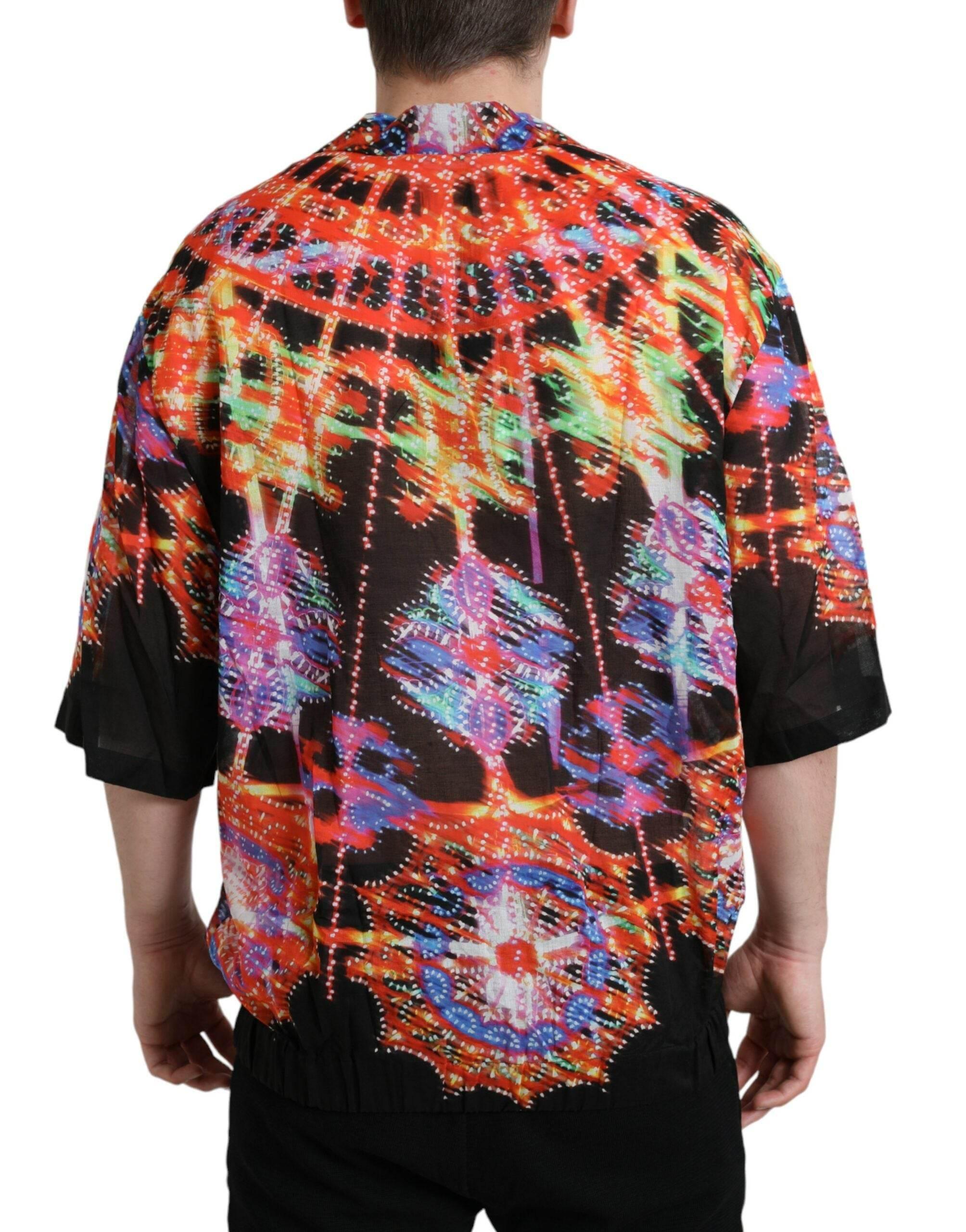 Dolce & Gabbana Multicolor Luminarie Print Cotton T-shirt - Hilstor