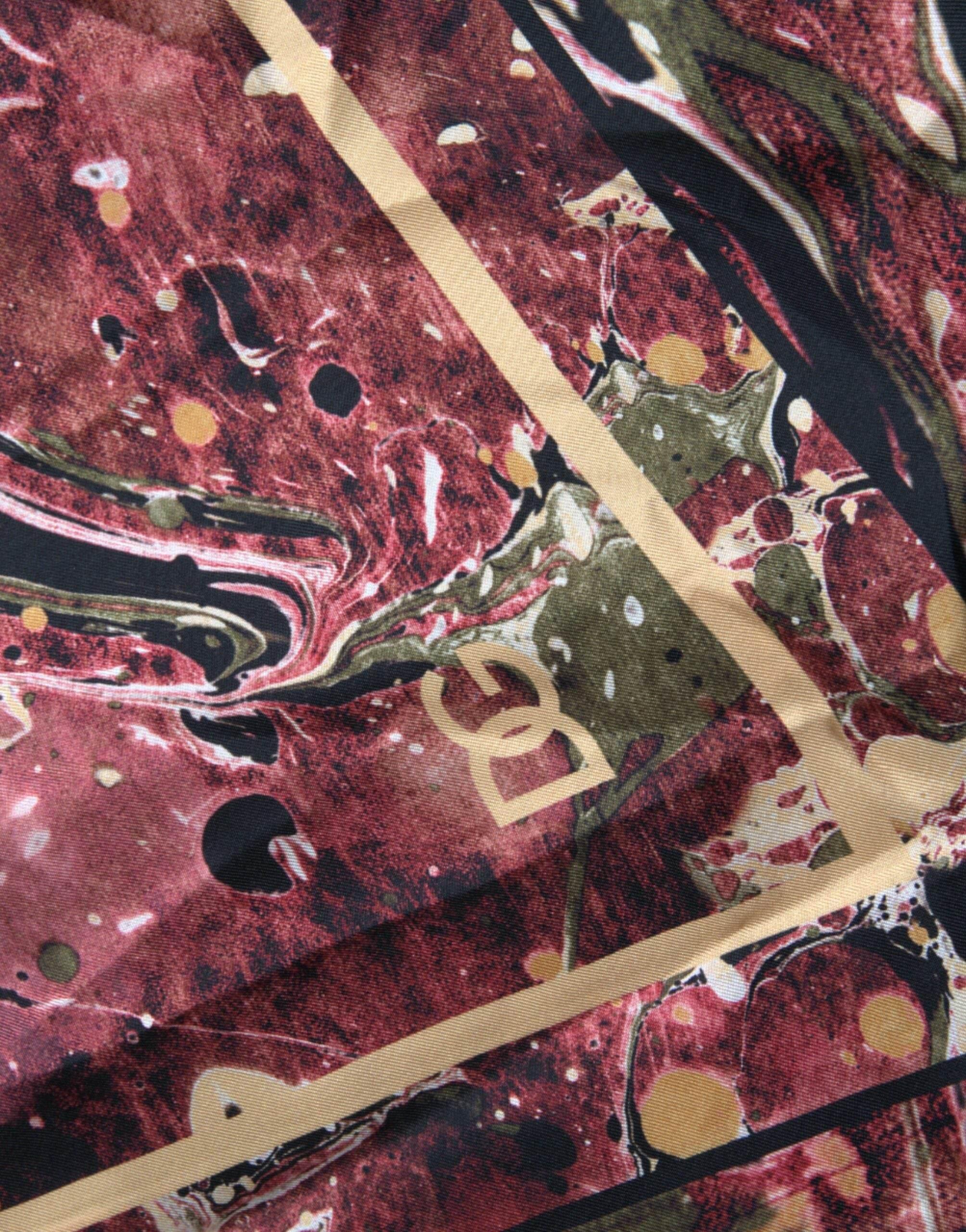 Dolce & Gabbana Multicolor Button Down Silk Shirt - Hilstor