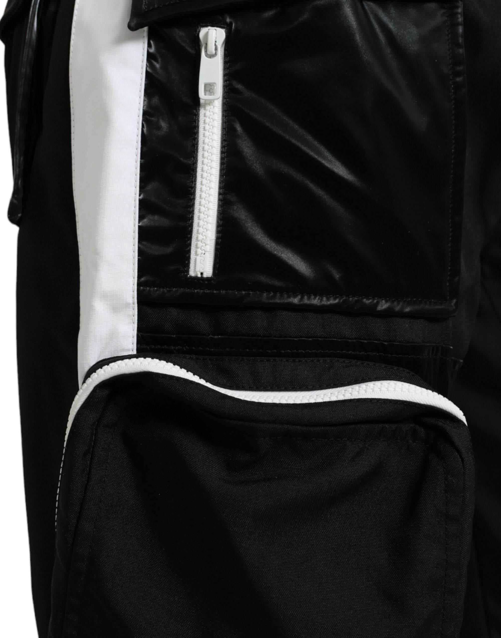 Dolce & Gabbana Black Nylon Cargo Jogger Men Sweatpants Pants - Hilstor