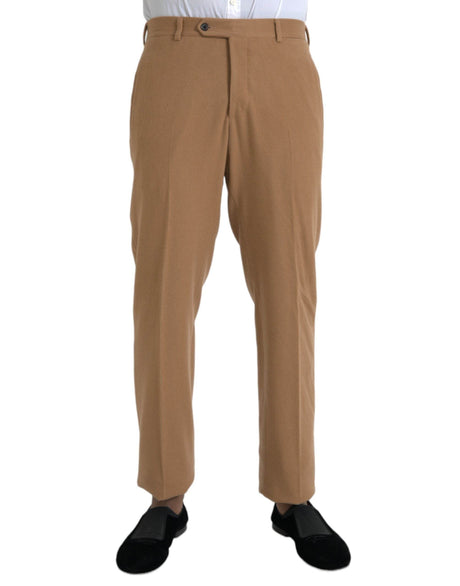 Prada Beige Cashmere Men Straight Fit Dress Pants - Hilstor