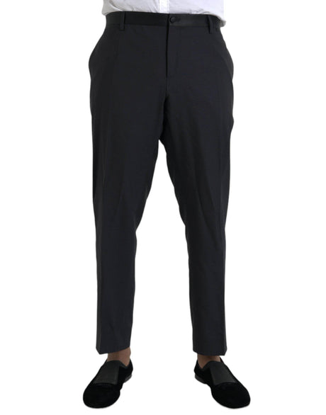 Dolce & Gabbana Blue Wool Men Skinny Dress Pants - Hilstor