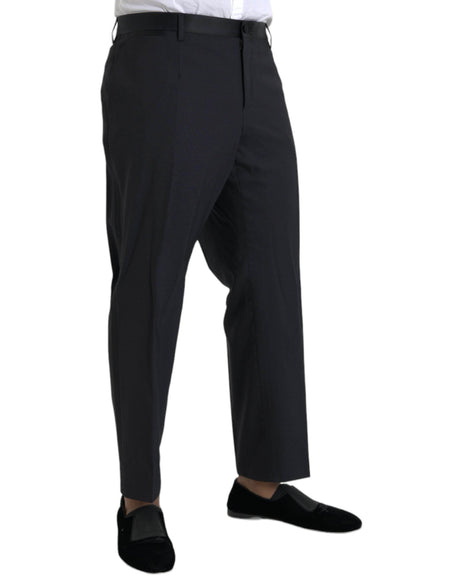 Dolce & Gabbana Blue Wool Men Skinny Dress Pants - Hilstor