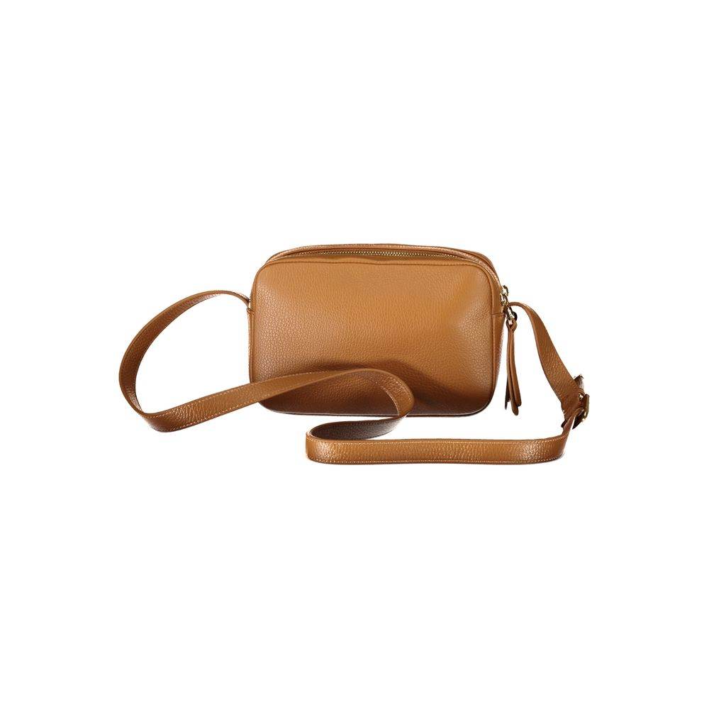 Coccinelle Brown Leather Handbag - Hilstor