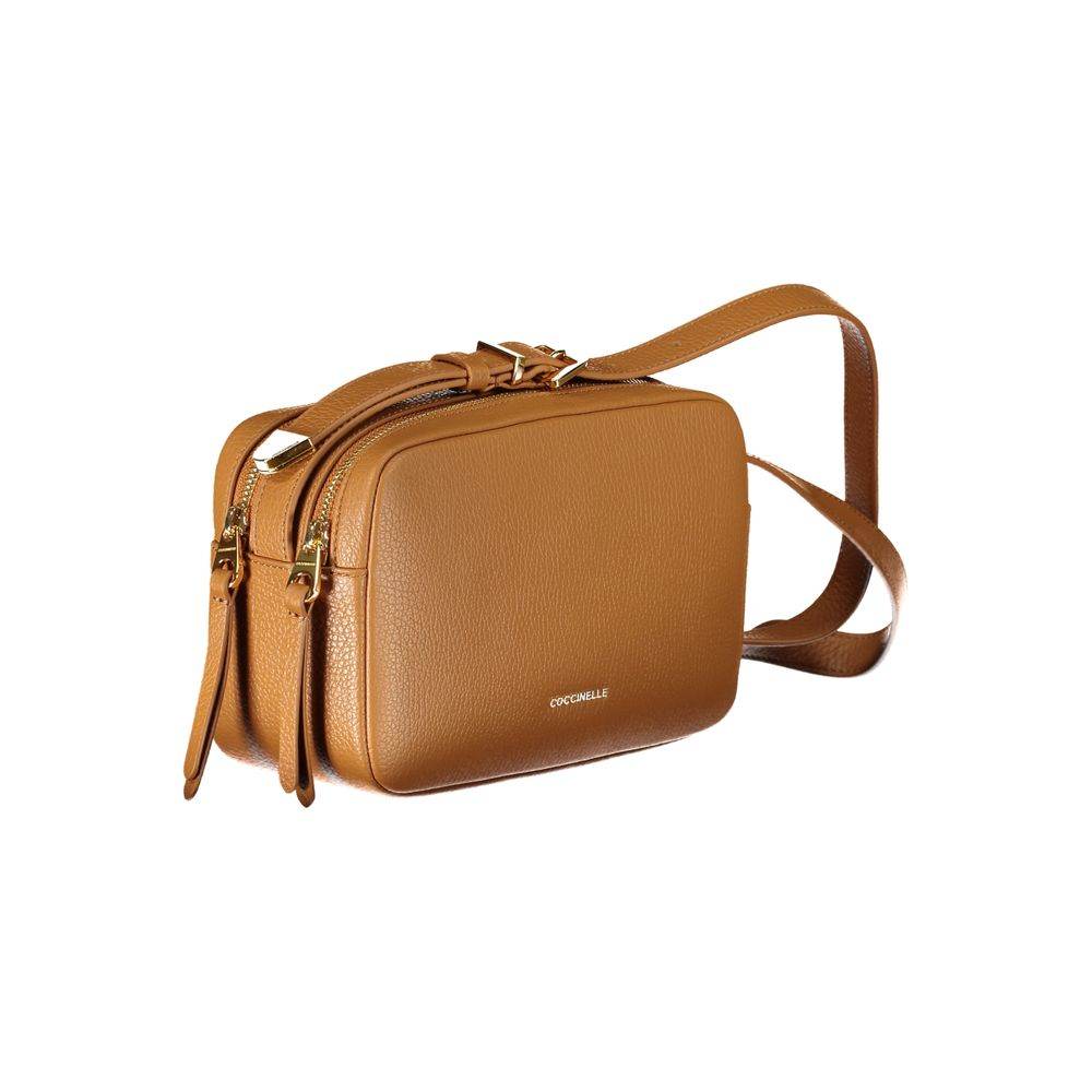 Coccinelle Brown Leather Handbag - Hilstor