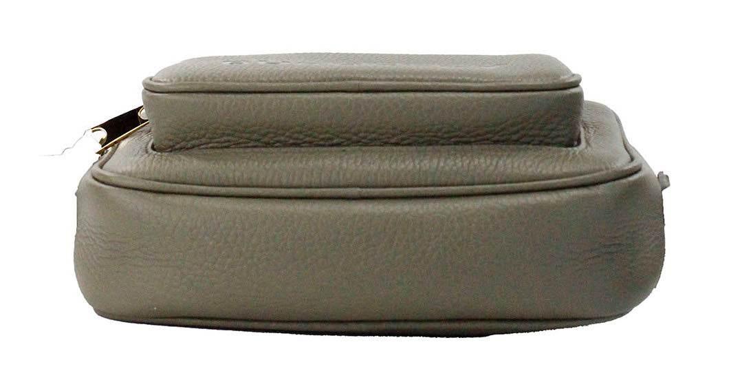 Burberry Small Branded Dark Fern Green Grainy Leather Camera Crossbody Bag - Hilstor