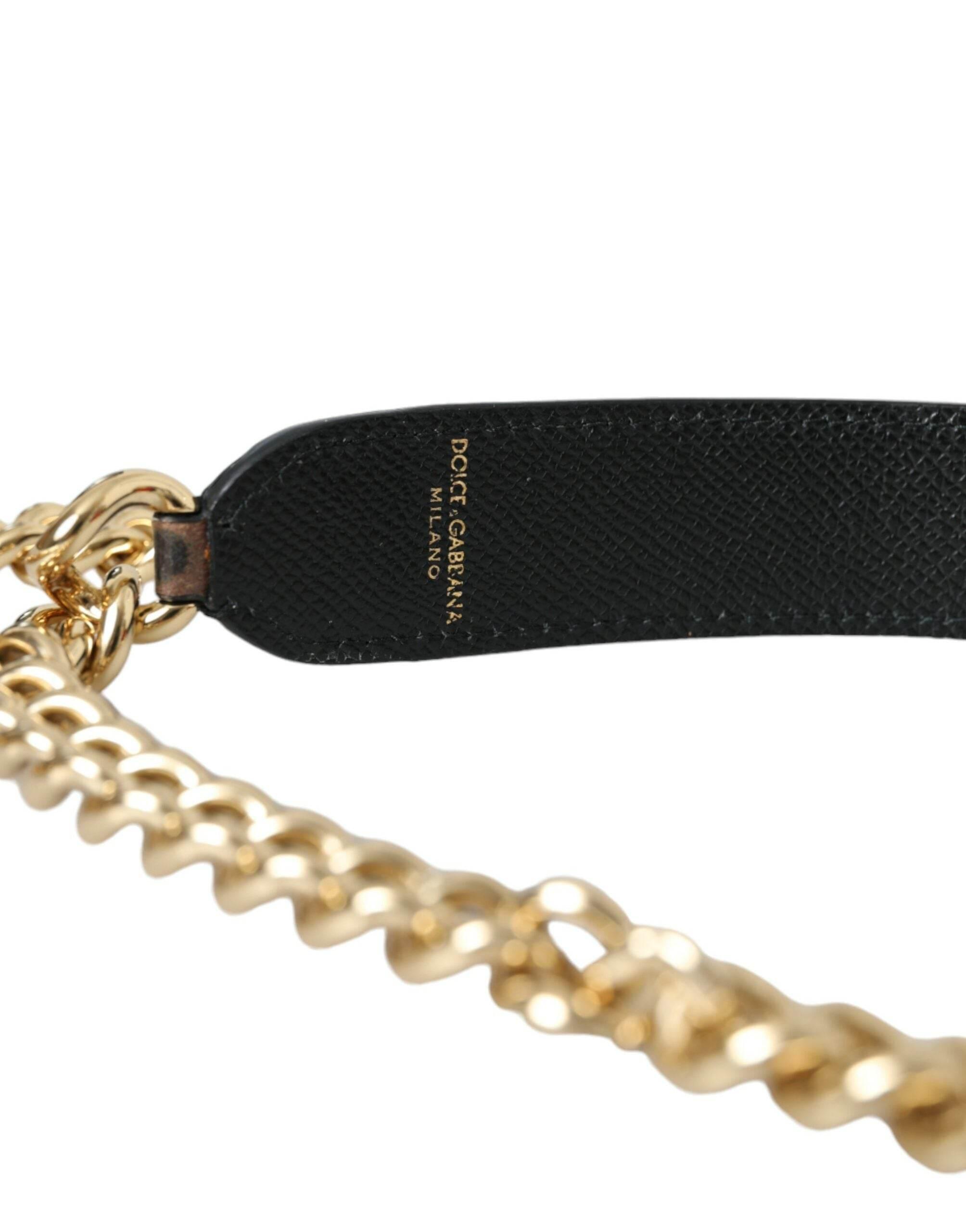 Dolce & Gabbana Brown Leopard Handbag Accessory Shoulder Strap - Hilstor