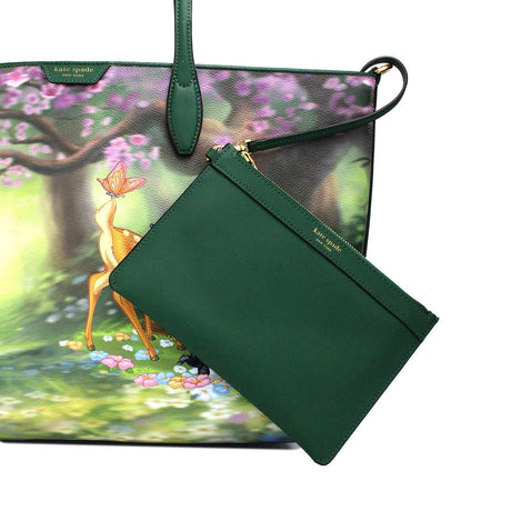 Kate Spade Disney Sutton Bambi Coated Canvas Shoulder Tote Handbag Purse - Hilstor