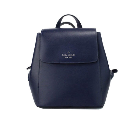 Kate Spade Madison Navy Saffiano Leather Medium Flap Shoulder Backpack Bag - Hilstor