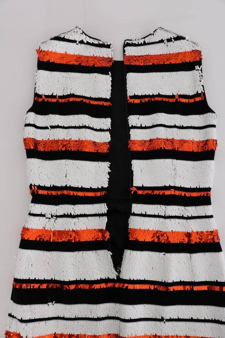 Dolce & Gabbana Sleeveless Striped Sheath Dress - Hilstor