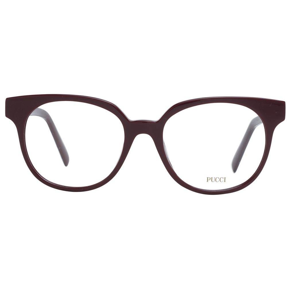 Emilio Pucci Burgundy Women Glasses Frame - Hilstor