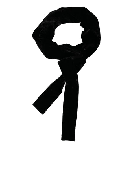 Dolce & Gabbana Black Viscose Wide Waist Women Belt - Hilstor