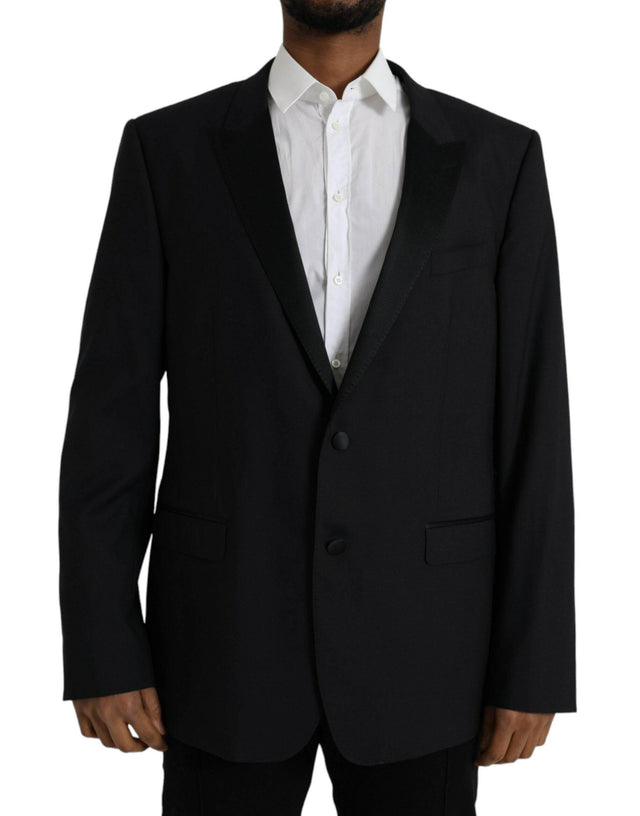 Dolce & Gabbana Blue MARTINI Single Breasted Coat Blazer - Hilstor
