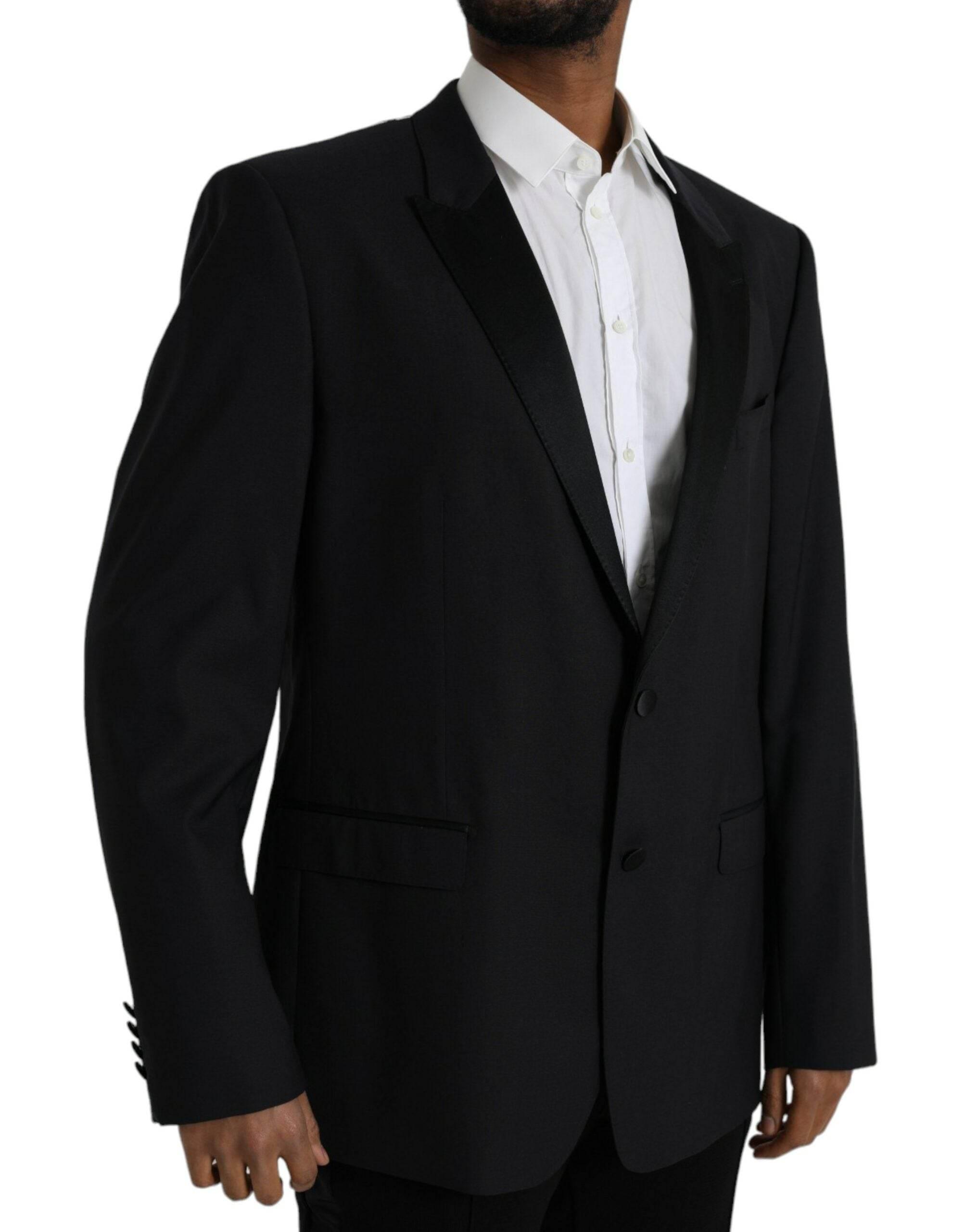 Dolce & Gabbana Blue MARTINI Single Breasted Coat Blazer - Hilstor