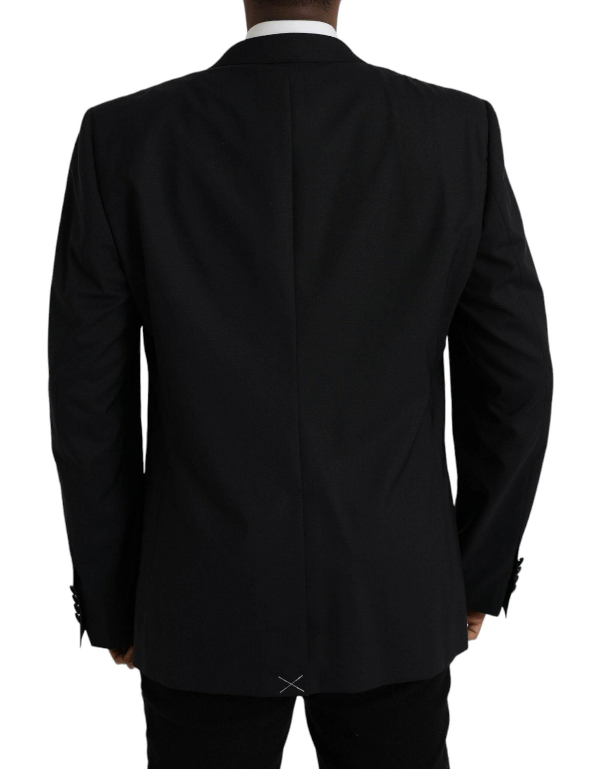 Dolce & Gabbana Blue MARTINI Single Breasted Coat Blazer - Hilstor