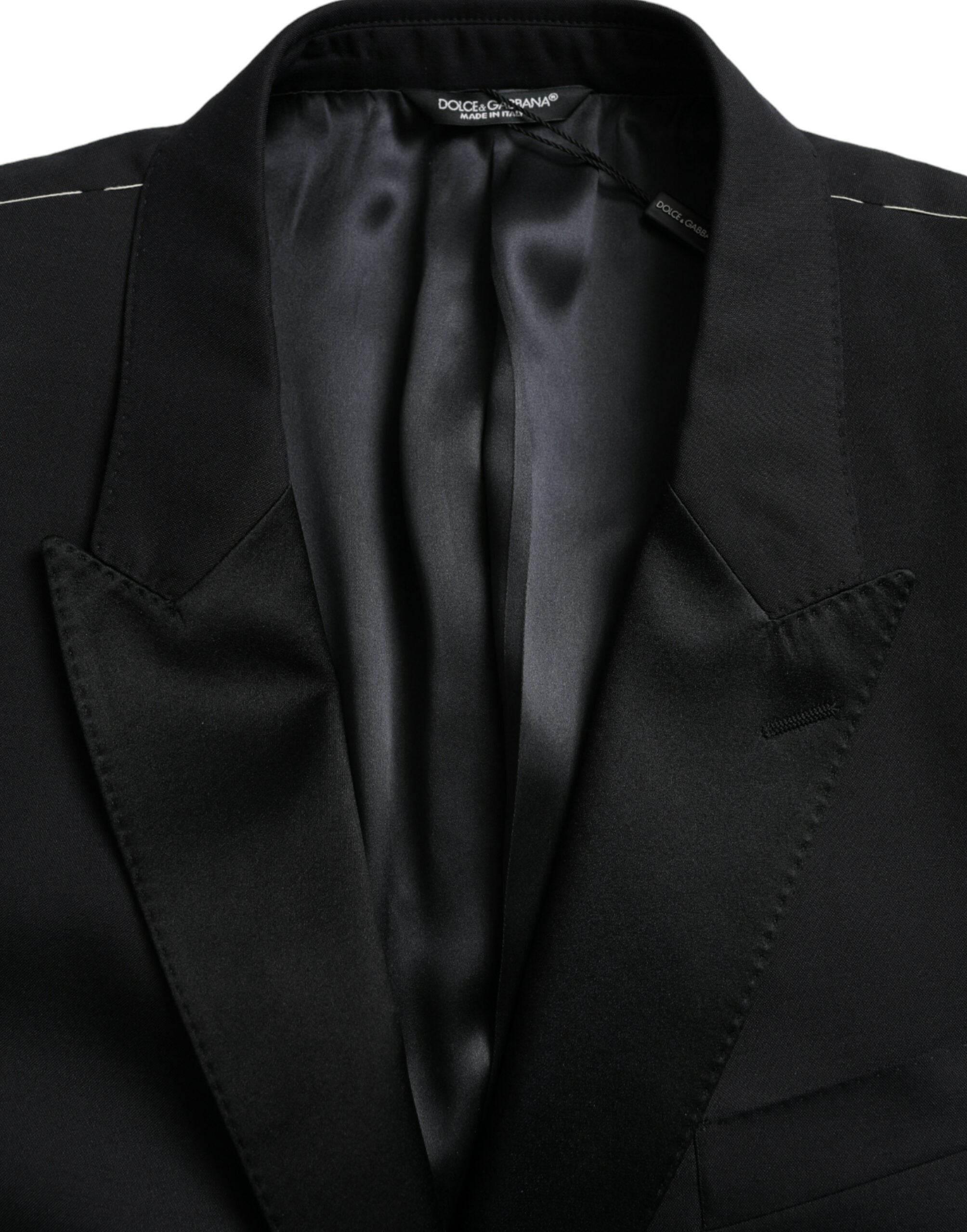 Dolce & Gabbana Blue MARTINI Single Breasted Coat Blazer - Hilstor