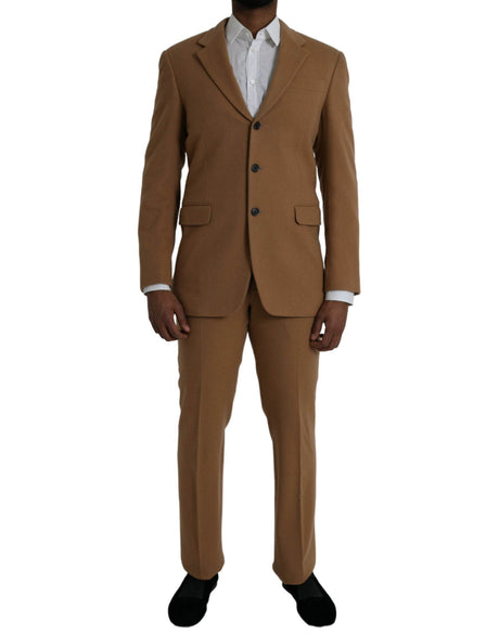 Prada Brown Cashmere 2 Piece Single Breasted Suit - Hilstor