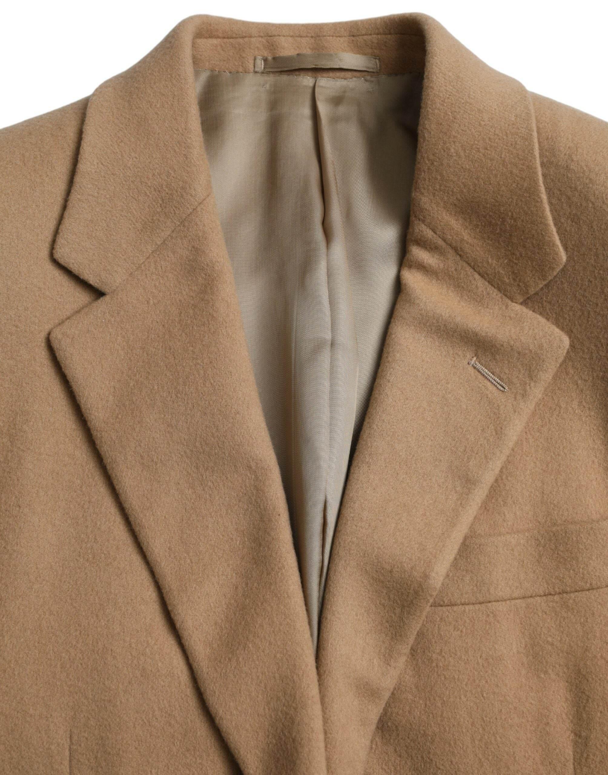 Prada Brown Cashmere 2 Piece Single Breasted Suit - Hilstor