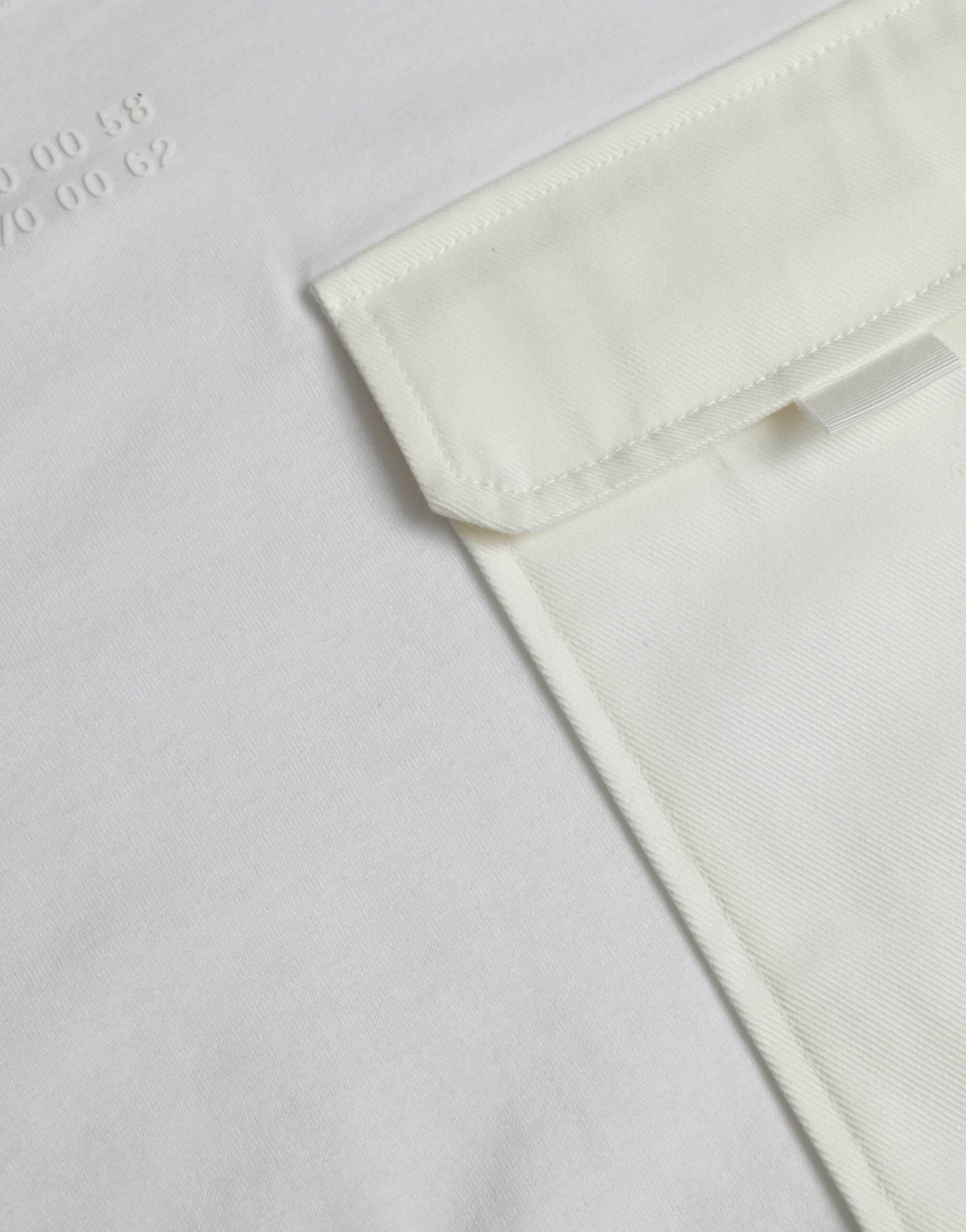 Dolce & Gabbana White Cotton Pocket Short Sleeves T-shirt - Hilstor