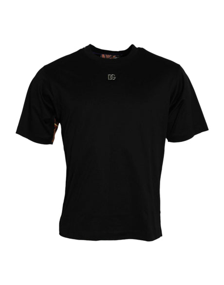 Dolce & Gabbana Multicolor Tiger Print Cotton Short Sleeves T-shirt - Hilstor