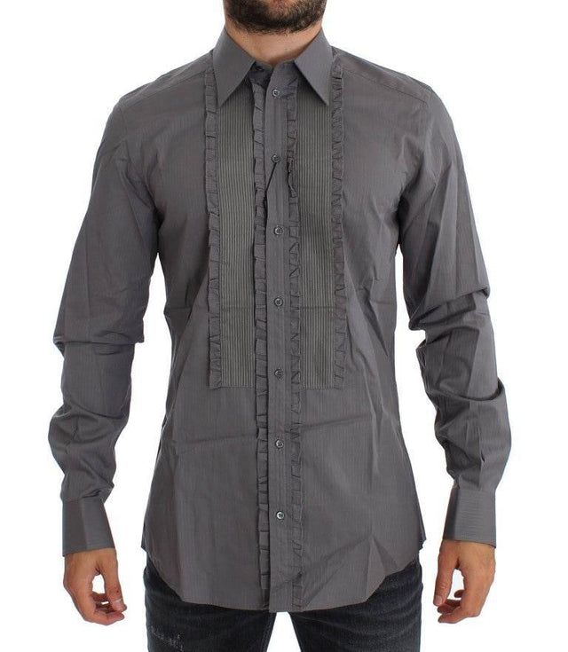 Dolce & Gabbana Elegant Slim Fit Cotton Dress Shirt - Hilstor