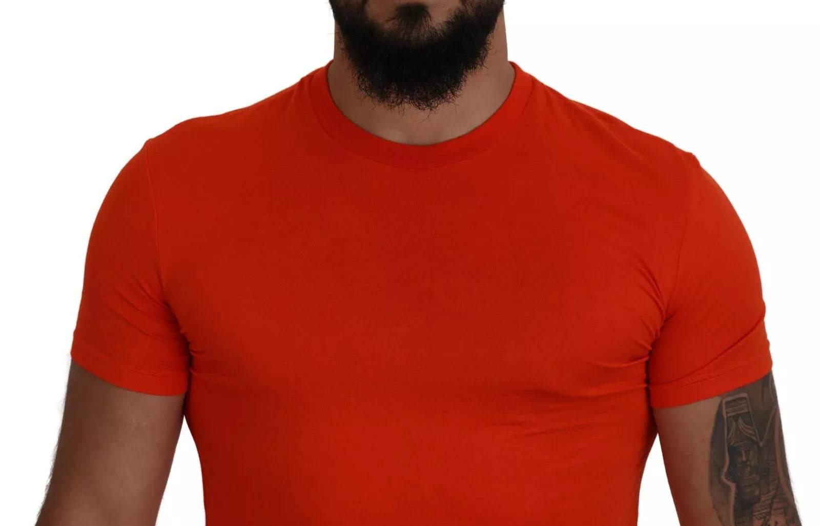 Dsquared² Orange Modal Short Sleeves Crewneck T-shirt - Hilstor