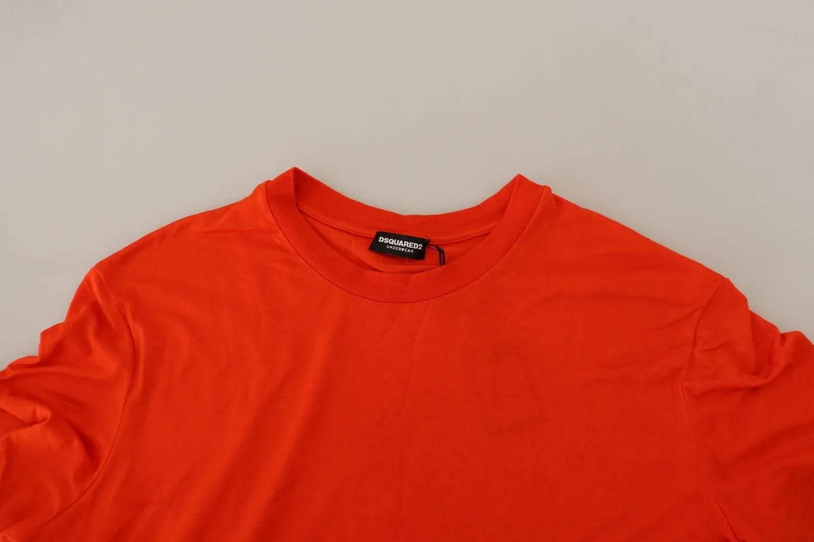 Dsquared² Orange Modal Short Sleeves Crewneck T-shirt - Hilstor