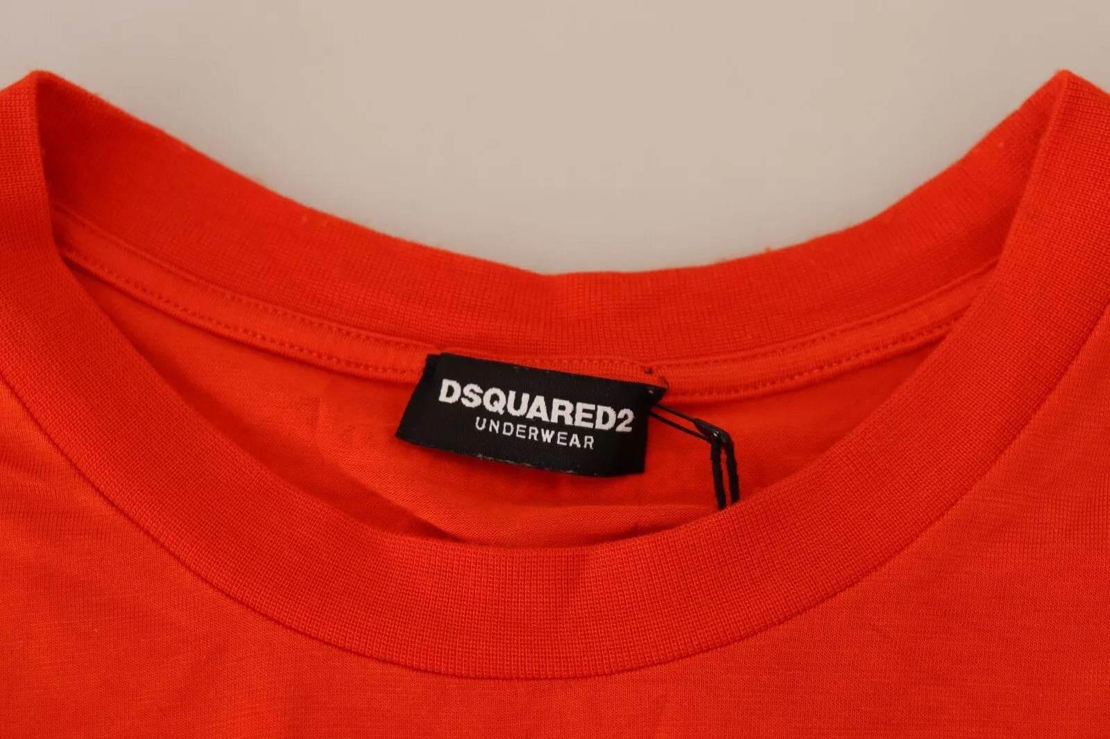 Dsquared² Orange Modal Short Sleeves Crewneck T-shirt - Hilstor