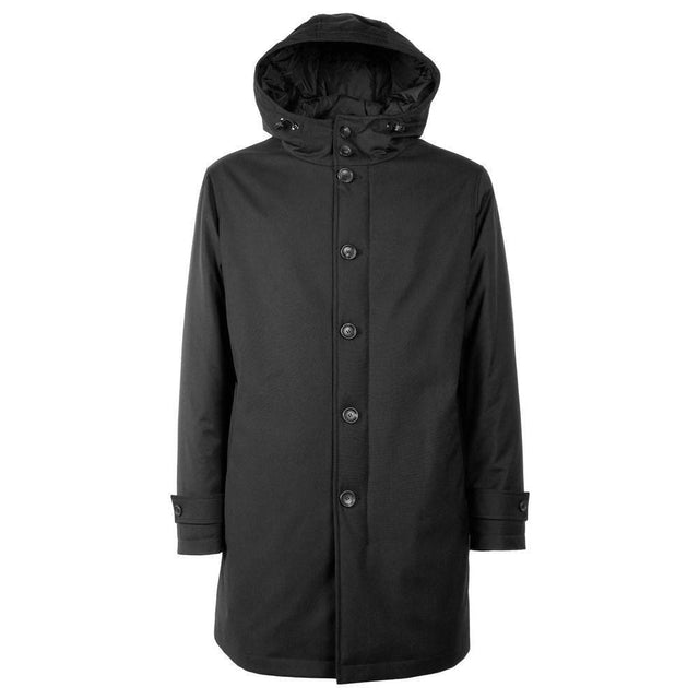 Made in Italy Black Wool Men's Jacket - Hilstor