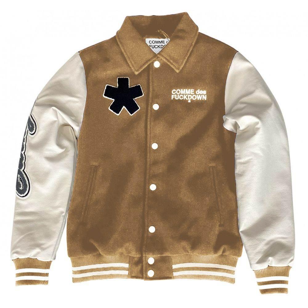 Comme Des Fuckdown Chic Cotton and Faux Leather Bomber Jacket - Hilstor