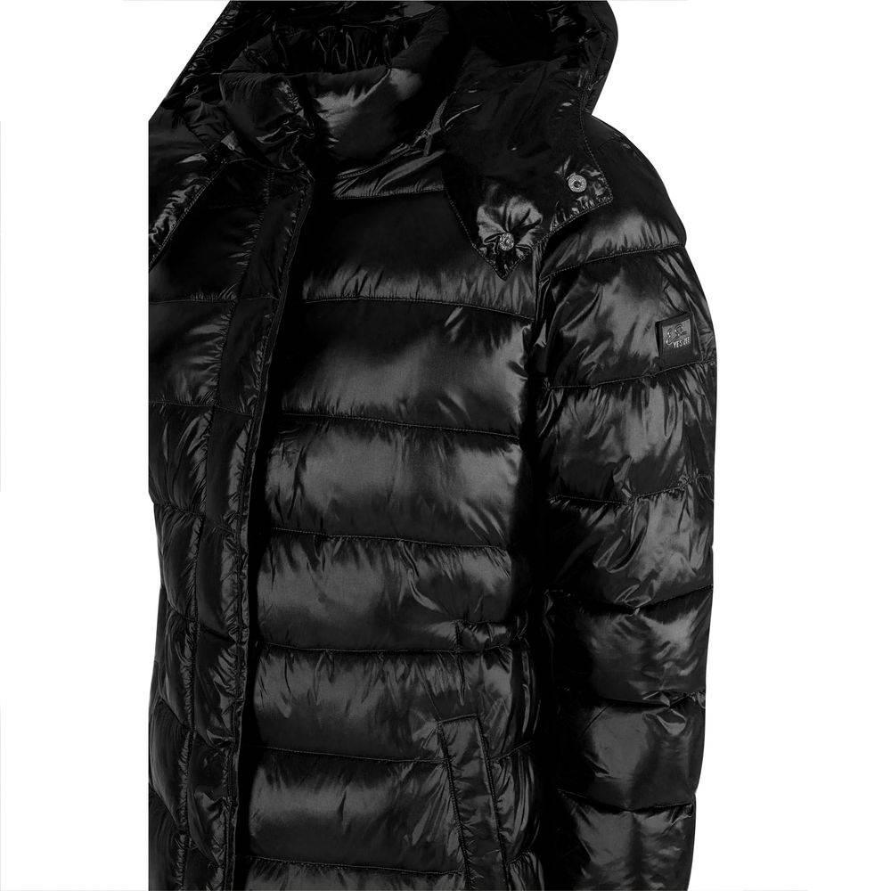 Yes Zee Black Polyamide Women Jacket - Hilstor