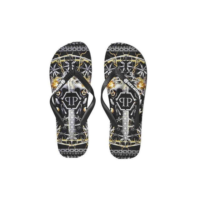 Philipp Plein Multicolor Polyester Women Flip Flop - Hilstor