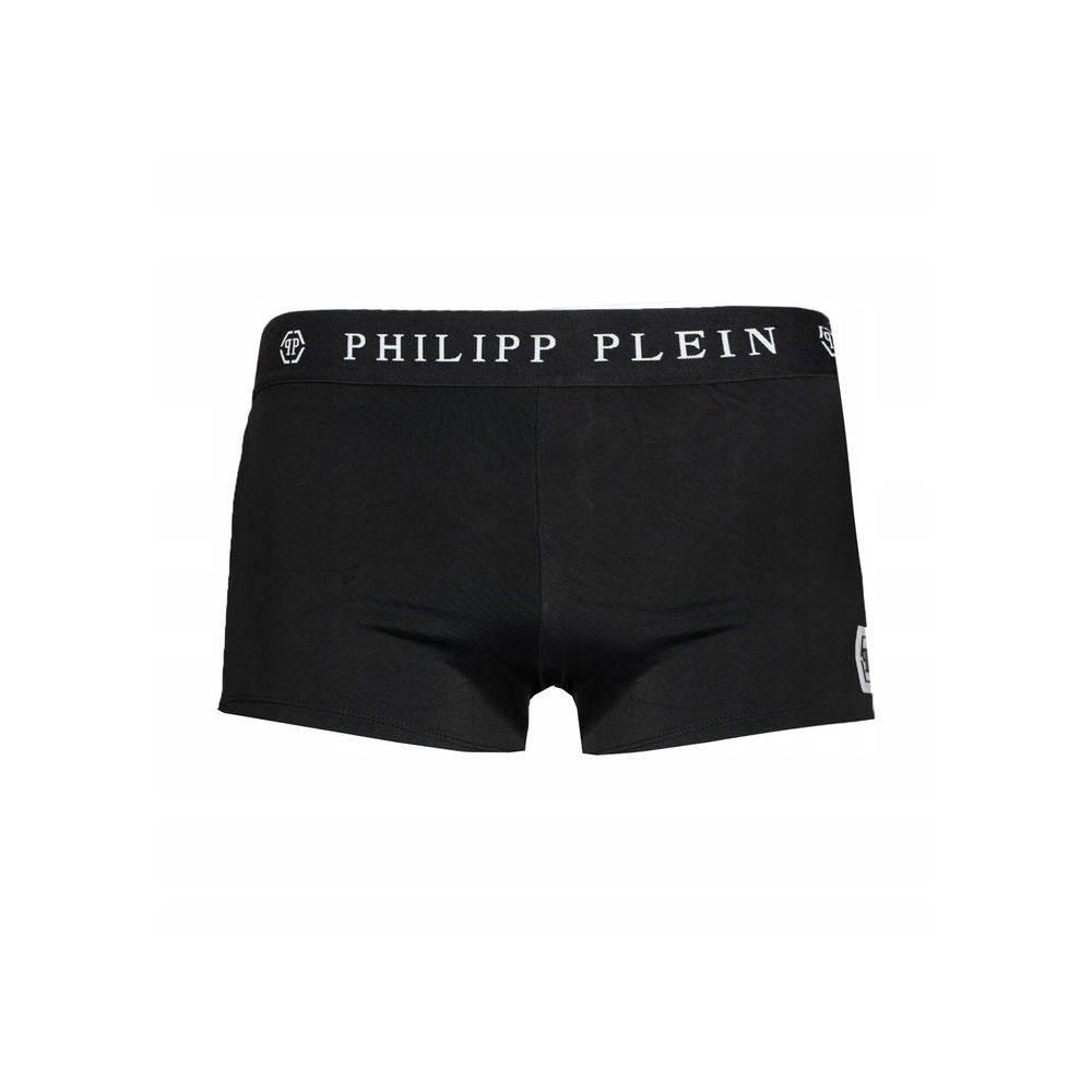 Philipp Plein Black Polyamide Men's Swimwear - Hilstor