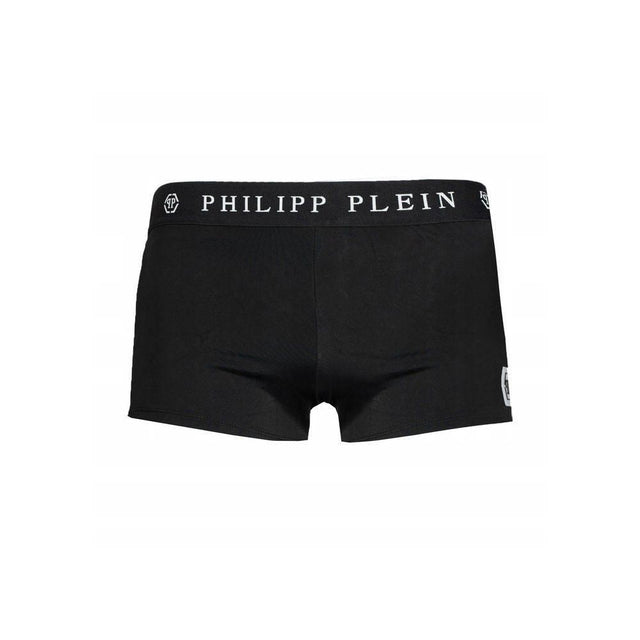 Philipp Plein Black Polyamide Men's Swimwear - Hilstor