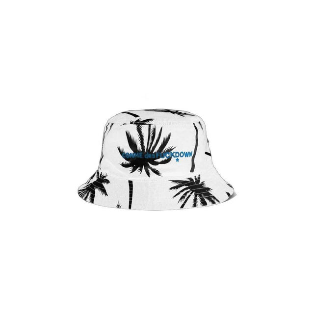 Comme Des Fuckdown Palm Print Chic Fisherman Hat - Hilstor