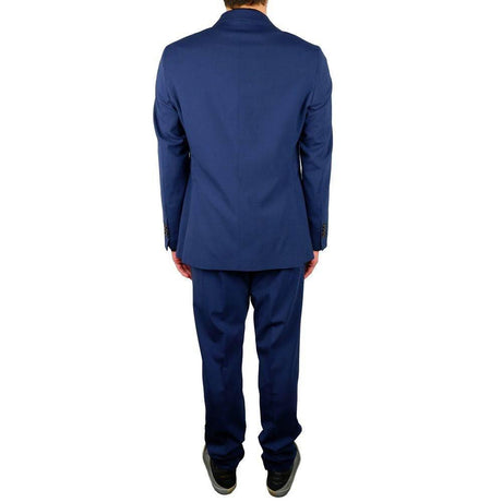 Aquascutum Blue Wool Men Suit - Hilstor