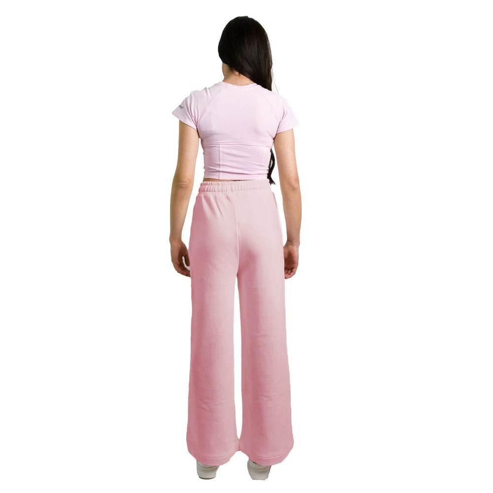 Hinnominate Pink Cotton Women Palazzo Pants - Hilstor