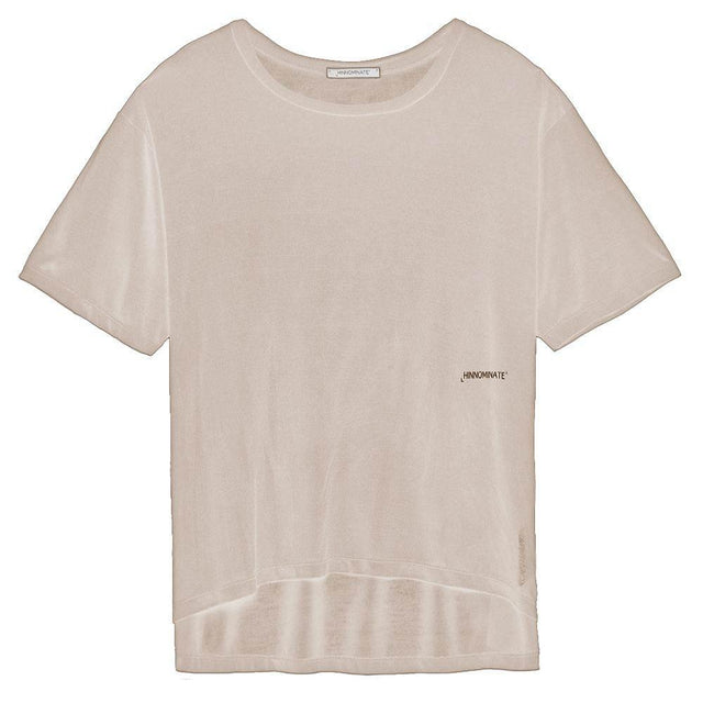 Hinnominate Beige Modal Women T-Shirt - Hilstor