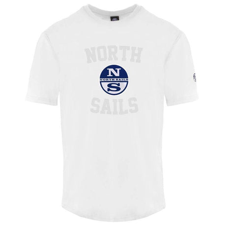 North Sails White Cotton Men T-Shirt - Hilstor