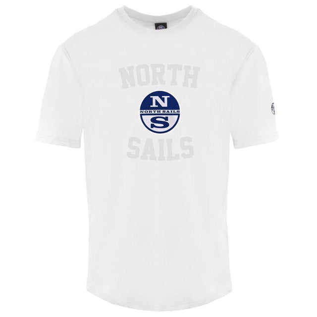 North Sails White Cotton Men T-Shirt - Hilstor