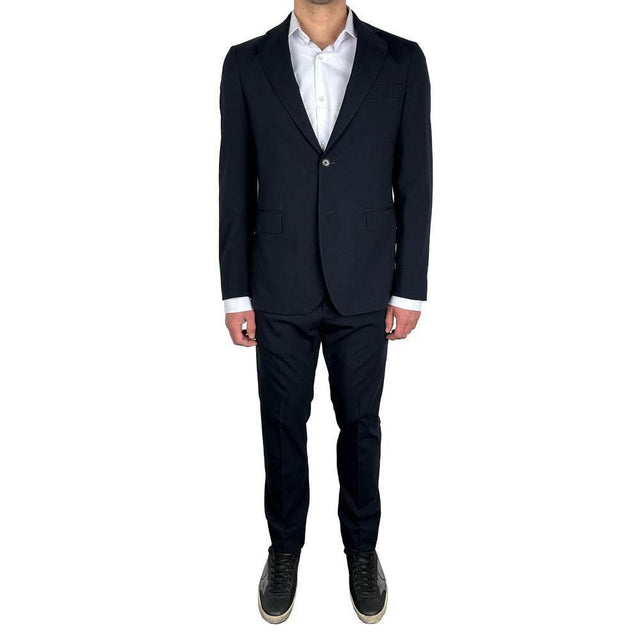 Aquascutum Navy Wool Men's Suit - Hilstor
