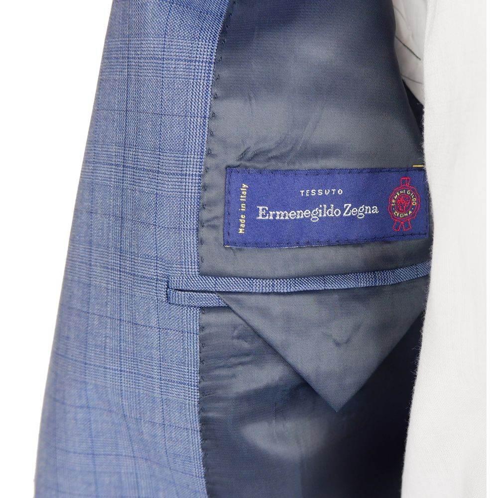 Made in Italy Blue Wool Men Suit Jacket Trouser Combo - Hilstor