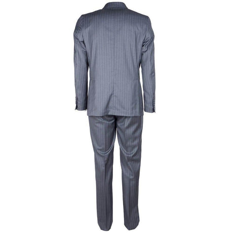 Made in Italy Gray Wool Men Suit - Hilstor