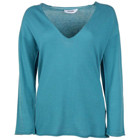 Alpha Studio Green Cotton Sweater - Hilstor