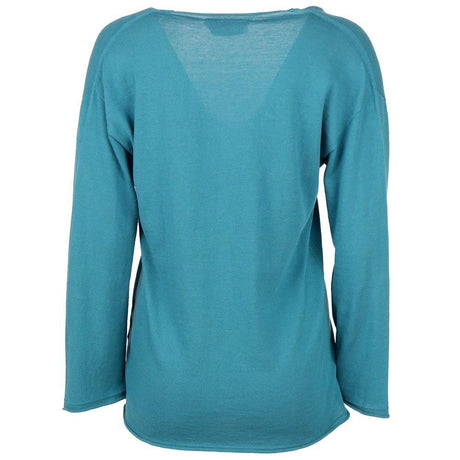 Alpha Studio Green Cotton Sweater - Hilstor