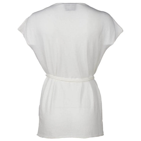 Alpha Studio White Cotton Dress - Hilstor