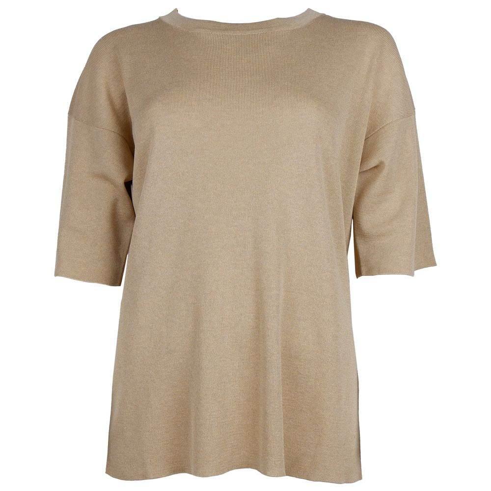 Alpha Studio Beige Viscose Sweater - Hilstor